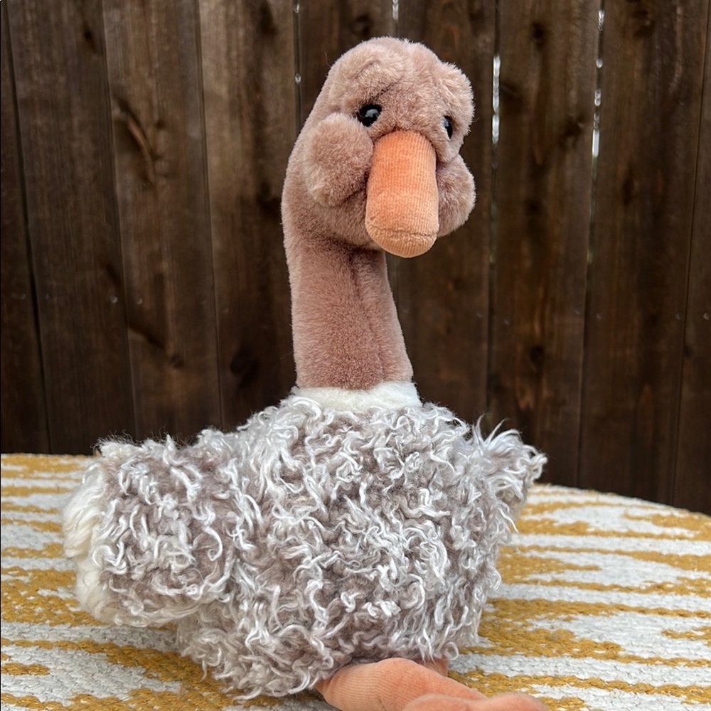 Gund Plush Stuffed Animal Ostrich Bird Brown and Tan - Picture 11 of 13